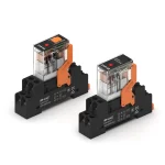 DIN rail relay sockets