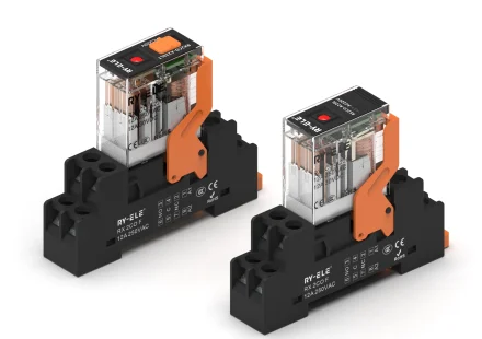 DIN rail relay sockets