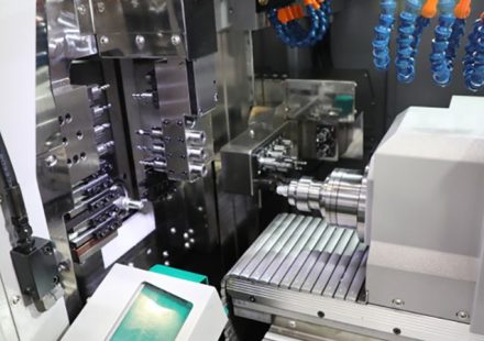 swiss type CNC lathe
